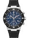 GC Watches Ανδρικό Ρολόι 44mm Χρονογράφος Μπαταρίας με Μαύρο Καουτσούκ Λουράκι