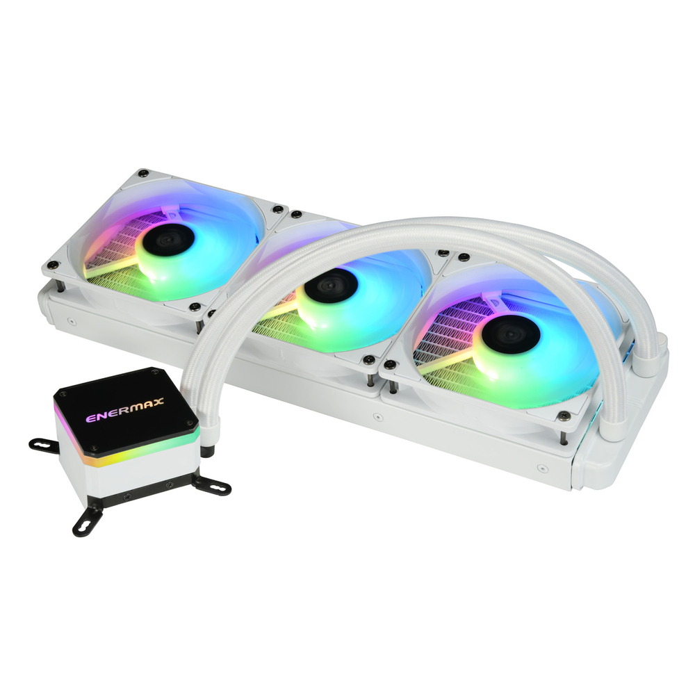 Enermax Liqmax III 360 ARGB Υδρόψυξη Επεξεργαστή Τριπλού Ανεμιστήρα 120mm για Socket AM4/1200/115x Λευκή