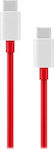 OnePlus Warp Charge Flach USB 2.0 Kabel USB-C männlich - USB-C 65W Rot 1m (C203A)