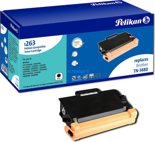 Pelikan Compatibil Toner pentru Imprimantă Laser Brother 8000 Pagini Negru