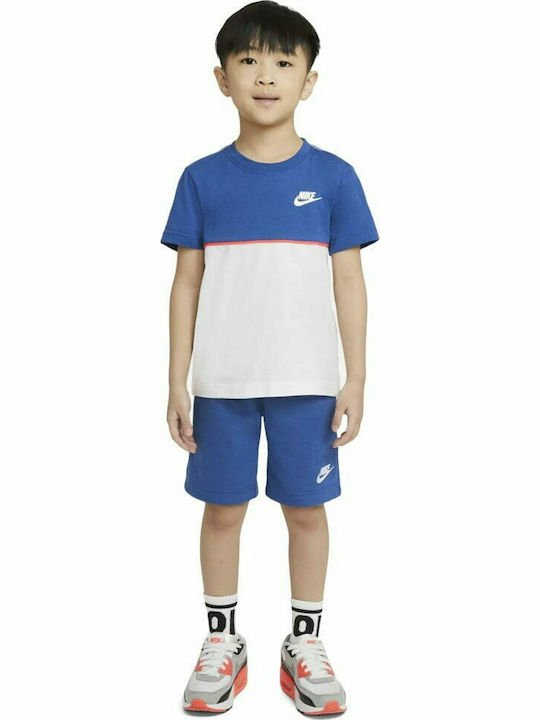 Παιδικό Σετ με Σορτς Καλοκαιρινό 2τμχ Μπλε Sportswear