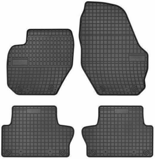 Frogum Set of Front and Rear Mats 4pcs for Volvo S60 / S80 / V60 / XC 60 2008+ Black