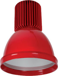 Elmark Commercial Bell LED Light 30W Cool White 2400lm Red Ø22xH28cm