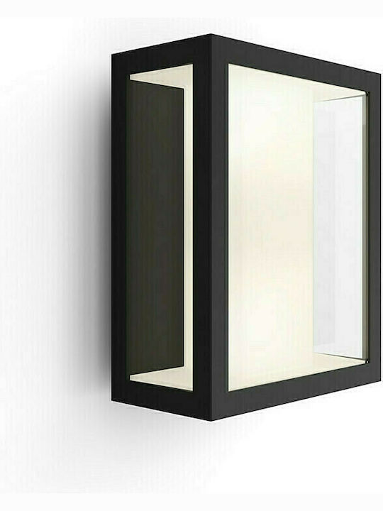 Philips Impress Wall-Mounted Outdoor Ceiling Light LED IP44 8W with Cool White Light 24x11.7x19εκ.