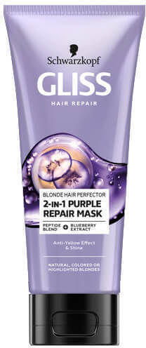 Gliss Blonde Hair Perfector Hair Mask for Color Protection with Keratin & Peptides 200ml