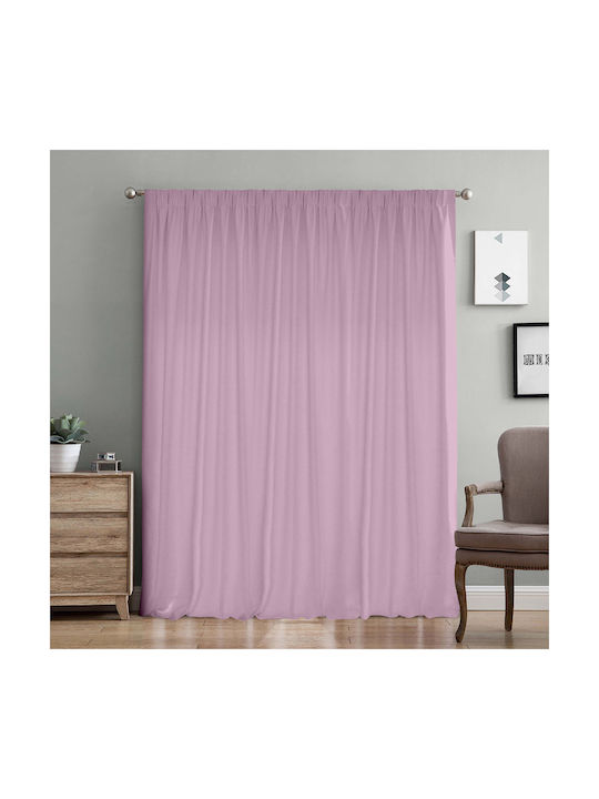 Lino Home Κουρτίνα με Τρέσα Samos Lavender 300x...