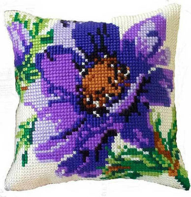 Gobelin L Broderie Violet 45x45cm. 01.134