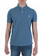 Institutional Polo Short Sleeve Blue T-Shirt