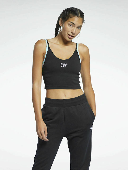 Reebok Classics Wardrobe Essentials Αμάνικη Γυναικεία Αθλητική Μπλούζα Μαύρη