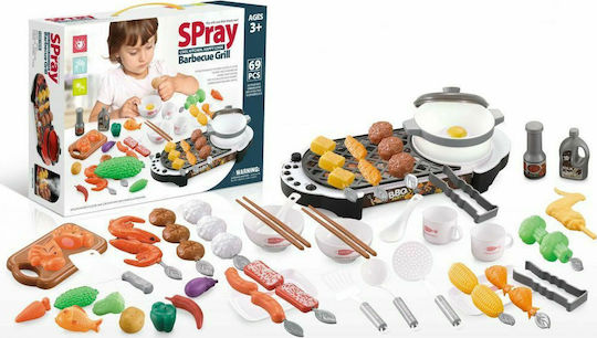 Ecotoys Cooking Toy / Kitchen Utensils Mini Kitchen Grill 69pcs