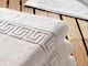 Hotel Bathroom Towel Meander 140x70 cm 500gsm White