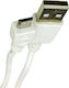 Ancus Regulat USB 2.0 spre micro USB Cablu Alb 0.60m (30596) 1buc
