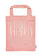 Moses Hello Fabric Shopping Bag In Pink Colour