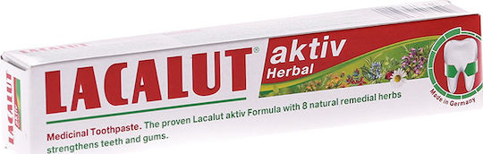 Lacalut Aktiv Herbal Toothpaste Οδοντόκρεμα κατά της Περιοδοντίτιδας 75ml