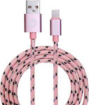 Garbot Braided USB to Lightning Cable Ροζ 1m (GARC-05-10190)