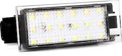 M-Tech Lumini pentru plăcuțele de înmatriculare Lumini LED pentru Renault Clio 2005-2014/Twingo 2007-2014 2buc