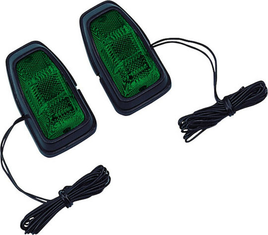 Lampa Φλας Led 12V Universal Small Πράσινο 2τμχ