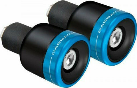 Barracuda Handlebar Counterweights Aluminum B Lux Bar Ends N1000-XU in Blue color