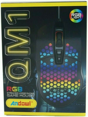 Andowl Q-M1 Wired Mouse Black