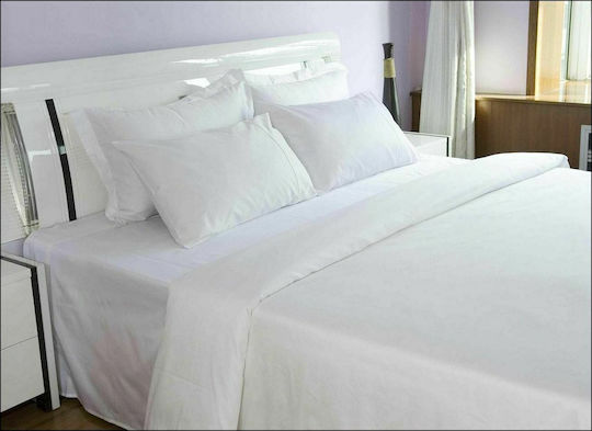 Le Blanc Hotelbettlaken Weiß King Size 280x280cm 100% Baumwolle 1Stück