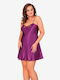 Moongirl Satin Women's Nightdress Purple