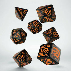 Q Workshop Halloween Pumpkin Dice Set Dice Μαύρ...