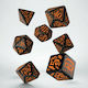 Q Workshop Halloween Pumpkin Dice Set Dice Blac...