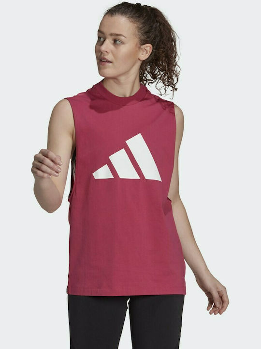 Adidas Sportswear Mesh Αμάνικη Γυναικεία Αθλητική Μπλούζα Φούξια
