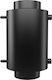 Kratki Chimney Heat Exchanger Metallic 200mm Black