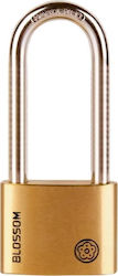 Blossom BC9030 Steel Padlock Lengthened with Key Brass 30mm 1pcs