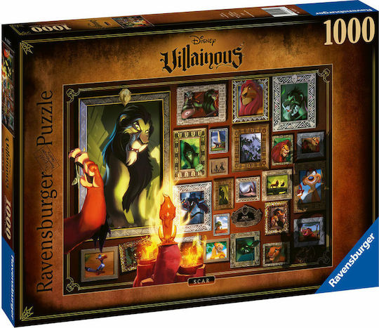 Disney Villainous Scar Puzzle 2D 1000 Bucăți