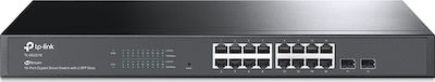 TP-LINK TL-SG2218 v1 Gestionat L2 Switch cu 16 Porturi Ethernet și 2 Porturi SFP