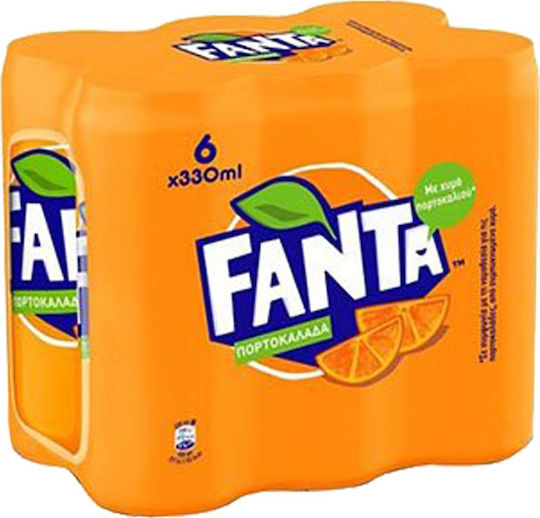 Fanta Πορτοκαλάδα με Ανθρακικό σε Κουτί 6x330ml