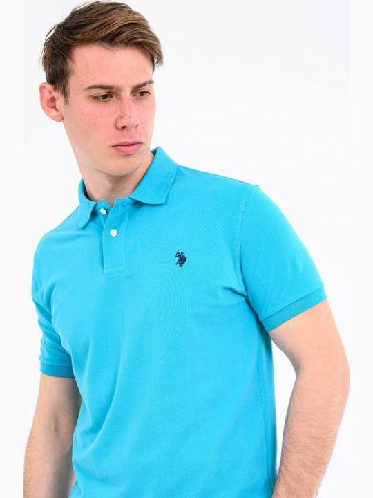 Institutional Polo Short Sleeve Blouse Light Blue