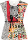 Boboli Kids Dress Animal Print Sleeveless Multicolour