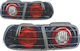 Autoline Taillights for Honda Civic 2D/4D Black 1992 2pcs