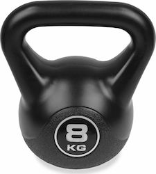 E-Fit Kettlebell από PVC 8kg Μαύρο