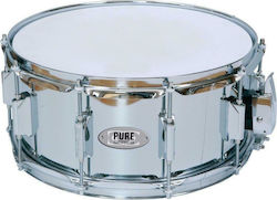 Gewa Ταμπούρο Metallisch Snare Drum Basix Classic Steel 14" x 6.5" Silber