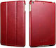 iCarer Vintage Klappdeckel Leder Rot (iPad mini...