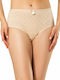 High-waisted Women's Slip Beige