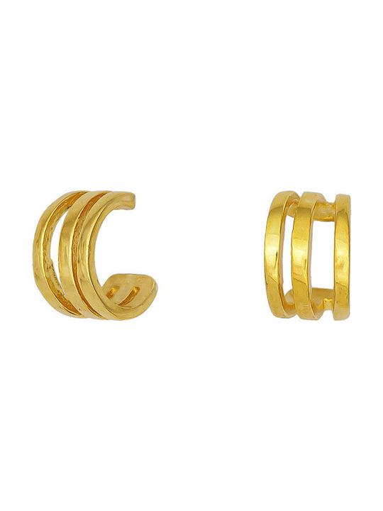 Excite-Fashion Steel Shine Single Earring Hoop made of Silver Gold Plated