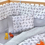 Kentia Scott Crib Bumpers Classic Inside Multicolour 40x200cm