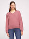 Tom Tailor Women's Blouse Long Sleeve with V Neckline Pink