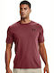 Under Armour Sportstyle Left Chest Men's T-shirt Μπορντό