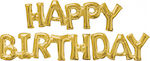 Set of 2 Balloons Foil Gold Birthday-Celebration Letters 25cm