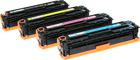 EcoStar Συμβατό Toner για Laser Εκτυπωτή HP 125A CB542A 1200 Σελίδων Κίτρινο