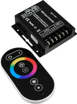 GloboStar Wireless RGB Controller Touch Controller RF With Remote Control 2.4G 73410