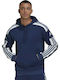 Adidas Squadra 21 Herren Sweatshirt mit Kapuze und Taschen Marineblau