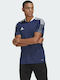 Adidas Tiro 21 Jersey Men's Athletic T-shirt Short Sleeve Navy Blue