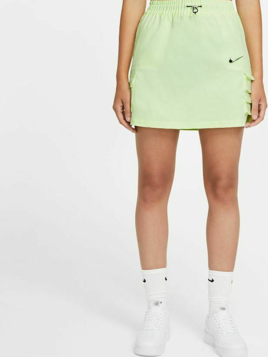 Swoosh Ψηλόμεση Mini Φούστα Πράσινη